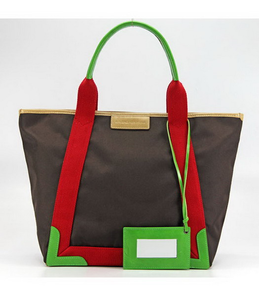 Balenciaga Canvas Tote Bag con pelle Interno a Coffee